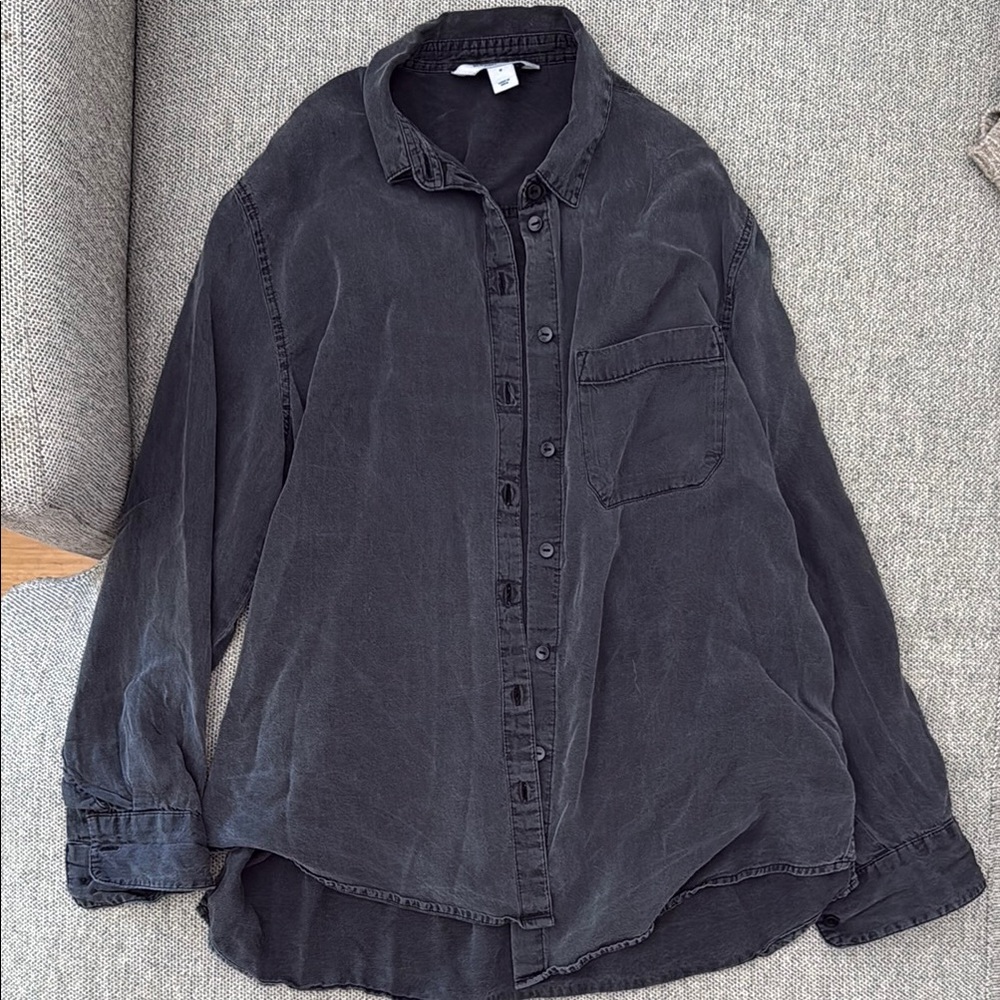 Old navy the boyfriend shirt Black Casual Shirt